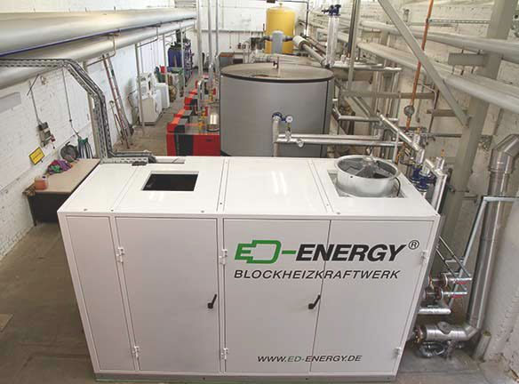 Wärmeerzeugungsanlage Blockheizkraftwerk